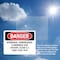 Signmission Hydrogen Compressed Flammable Gas Un1049 Danger Sign, Plastic, 10in W x 7in L, 2PK OS-2PACK-DS-P-710-L-2357 - alternate 2